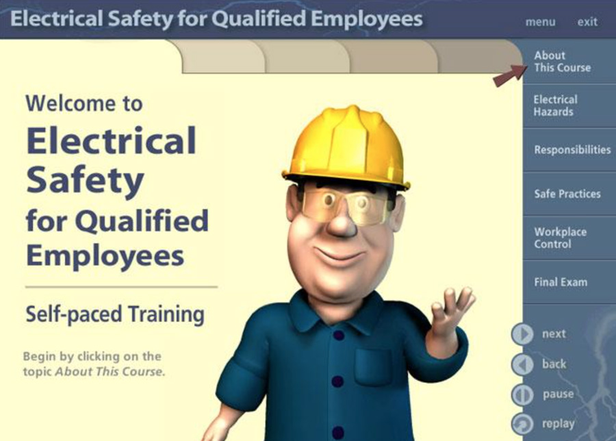 Instructional multimedia on electrical saftey