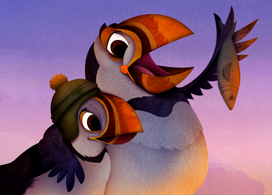 Spread composition from children's book