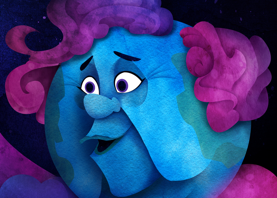 Spread composition from children's book