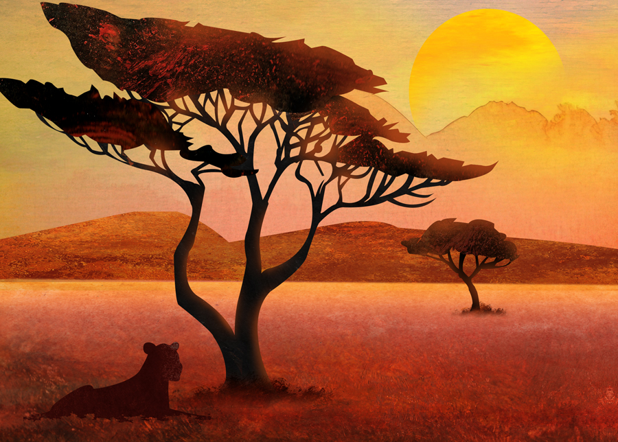 Spread composition from children's book