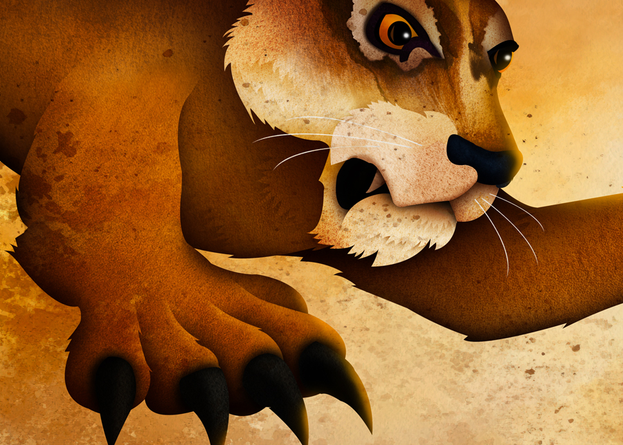 Spread composition from children's book